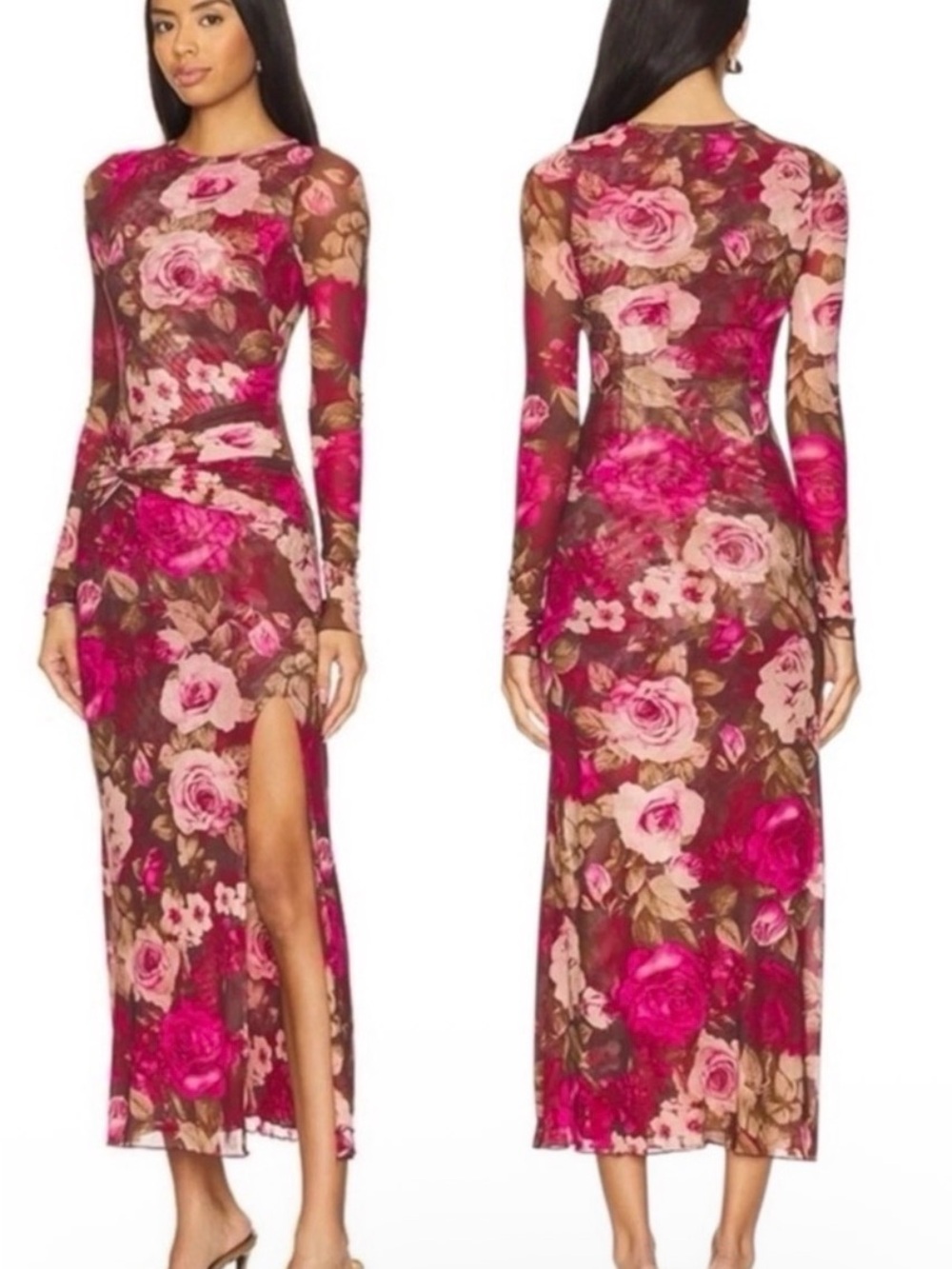 free people pink floral Gianni maxi dress